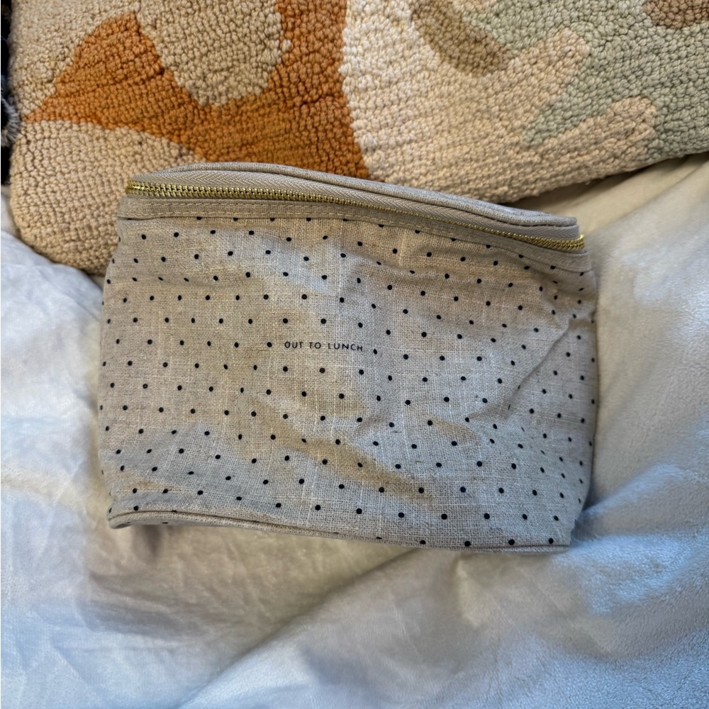 Kate Spade Gray Polka Dot Travel Bag